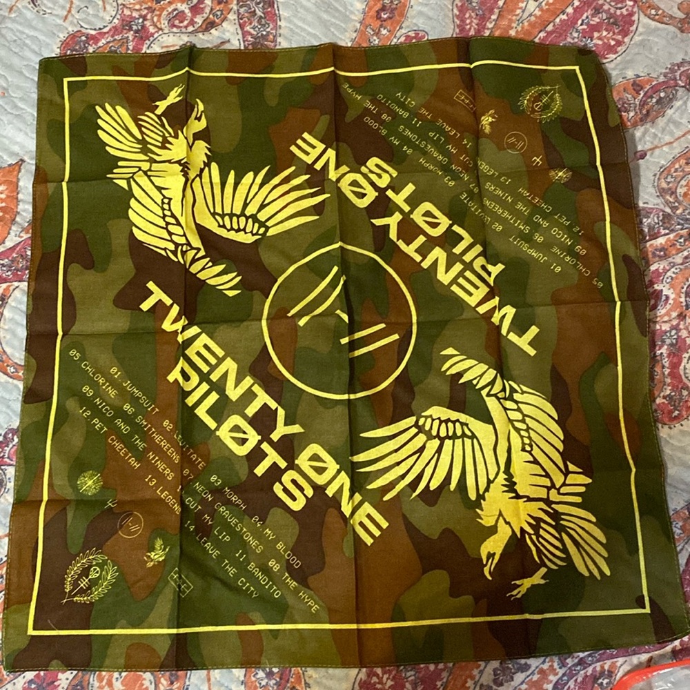 Twenty One Pilots camo bandana